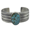 Stanford Yazzie, Bracelet, Kingman Turquoise, Tufa Cast, Navajo Made, 6 ¾