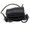 Aaron Anderson, Four Direction Pin, Twisted Fringe Papago Black Cow Hide Bag