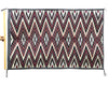 Rita Kaye, Eye Dazzler, Red, Gray, Black, Navajo Handwoven, 58” x 38”