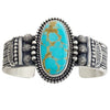 Michael Calladitto, Bracelet, Turquoise Mountain, Navajo Handmade, 7 1/8"