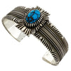 Ron Bedoni, Bracelet, Egyptian Turquoise, Navajo, 6 1/2"