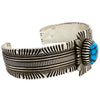 Ron Bedoni, Bracelet, Egyptian Turquoise, Navajo, 6 1/2"