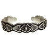 Thomas Jim, Bracelet, Stackable, Silver Applique, Navajo Handmade, 6 1/2"