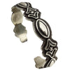 Thomas Jim, Bracelet, Stackable, Silver Applique, Navajo Handmade, 6 5/8"