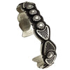 Thomas Jim, Bracelet, Stackable, Silver Applique, Navajo Handmade, 6"