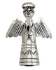 Limbert Perry, Angel, Sterling Silver, Stamping, Navajo Handmade,1 7/8"