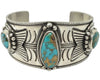 Arland Ben, Bracelet, Royston Turquoise, Revival Style, Navajo Handmade, 6 3/4"