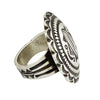 Calvin Martinez, Ring, Hollow, Stamping, Sterling Silver, Navajo Handmade, 8 3/4