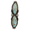 Calvin Martinez, Long Ring, Patagonia Turquoise, Revival, Navajo Handmade, 8