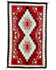 Evelyn Curley, Navajo Handwoven Rug, Ganado Red, Circa 1960s, 60” x 36”