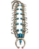 Robert, Bernice Leekya, Necklace, Kingman Turquoise, Zuni Handmade, 1990s, 25"