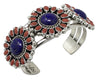 Melvin, Tiffany Jones, Bracelet, Lapis, Mediterranean Coral, Navajo Made, 7 1/8"