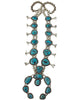 Vintage Collection, Squash Blossom Necklace, Morenci Turquoise, Circa 1970s