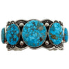 Darrell Cadman, Bracelet, Kingman Turquoise, Silver, Navajo, 7 1/8"