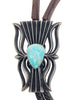 Aaron Anderson, Bolo Tie, Number Eight Turquoise, Tufa, Navajo Handmade, 46"