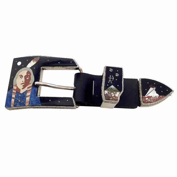 Calvin Desson, Indian Warrior Ranger Buckle, Night Sky