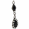 Devin Brown, Earrings, Black Onyx, Mother of Pearl, Navajo, 4 1/4"