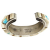 Lester James, Bracelet, Inlay, Iron Wood, Turquoise, Navajo Handmade, 6 3/4"