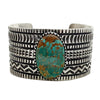 Stanford Yazzie, Bracelet, Turquoise Mountain, Stamping, Navajo Handmade, 7"