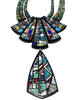 Christopher Nieto, Turquoise Bead Necklace, Inlay, Santo Domingo Handmade, 24”