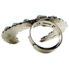 Julian Chavez, Adjustable Ring, Lone Mountain Turquoise, Horseshoe, Navajo Made