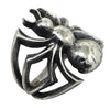 Aaron Anderson, Tufa Cast Ring, Eight Legged Spider, Silver, Navajo Handmade, 8