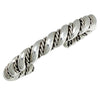 Caroline Tsosie, Twisted Sterling Silver Rope Bracelet, Navajo Made, 6 3/4"