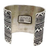 Julian Chavez, Stamped Bracelet, Wide, Bisbee Turquoise, Navajo Handmade, 7 1/4"