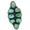 Calvin Martinez, Ring, Sonoran Gold Turquoise, Old Style, Navajo Made, 9 1/4