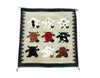 Wenora Joe, Cow Pictoral, Navajo Handwoven Rug, 39" x 38"