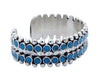 Vincent Shirley, Bracelet, Two Row, Sleeping Beauty Turquoise, Navajo, 6 7/16"