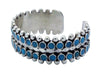 Vincent Shirley, Bracelet, Two Row, Sleeping Beauty Turquoise, Navajo, 6 7/16"