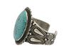 Calvin Martinez, Bracelet, Kingman Turquoise, Stamping, Navajo Handmade, 6 1/4