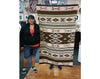 Bessie Nez, Wide Ruins Rug, Navajo Handwoven, 70 in x 43 in