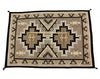 Circa 1930s Navajo Rug, Two Grey Hills, Natural Colors, 57" x 82"