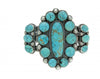 Michael Schmaltz, Big Number Eight Turquoise Cluster Cuff